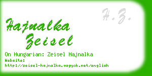 hajnalka zeisel business card